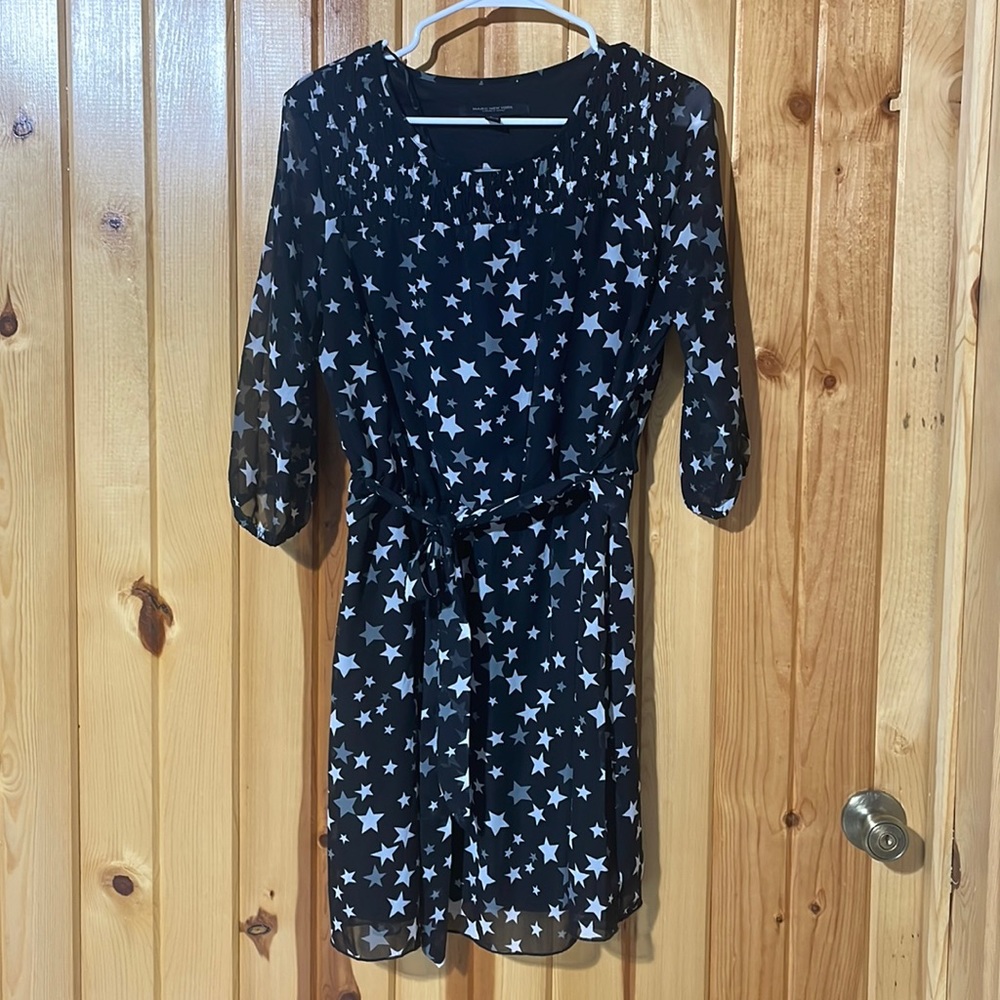 Marc New York Andrew Marc sheer Star dress size L
